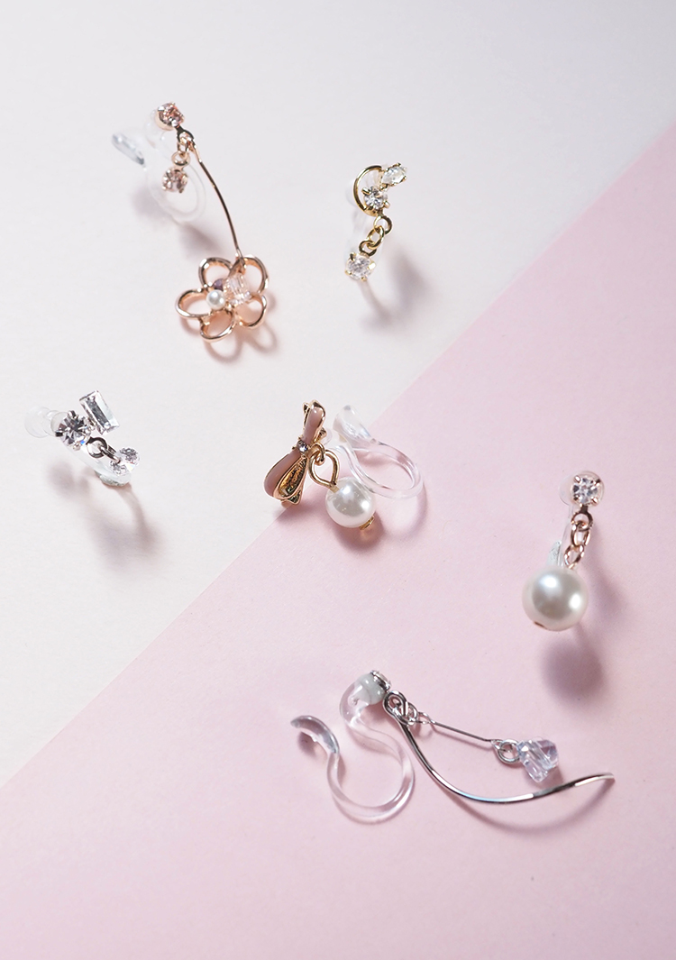 樹脂ノンホールイヤリング