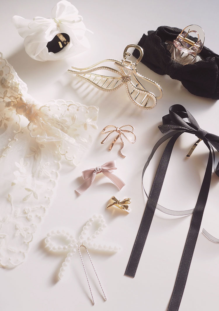 リボンヘアアクセサリー