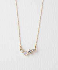 ナチュラルストーンとビジューのプチペンダント【MUK Dreamy stone】