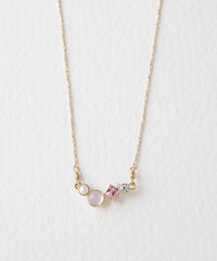 ナチュラルストーンとビジューのプチペンダント【MUK Dreamy stone】