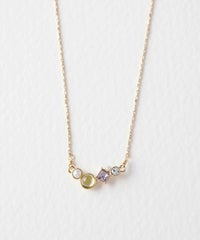 ナチュラルストーンとビジューのプチペンダント【MUK Dreamy stone】