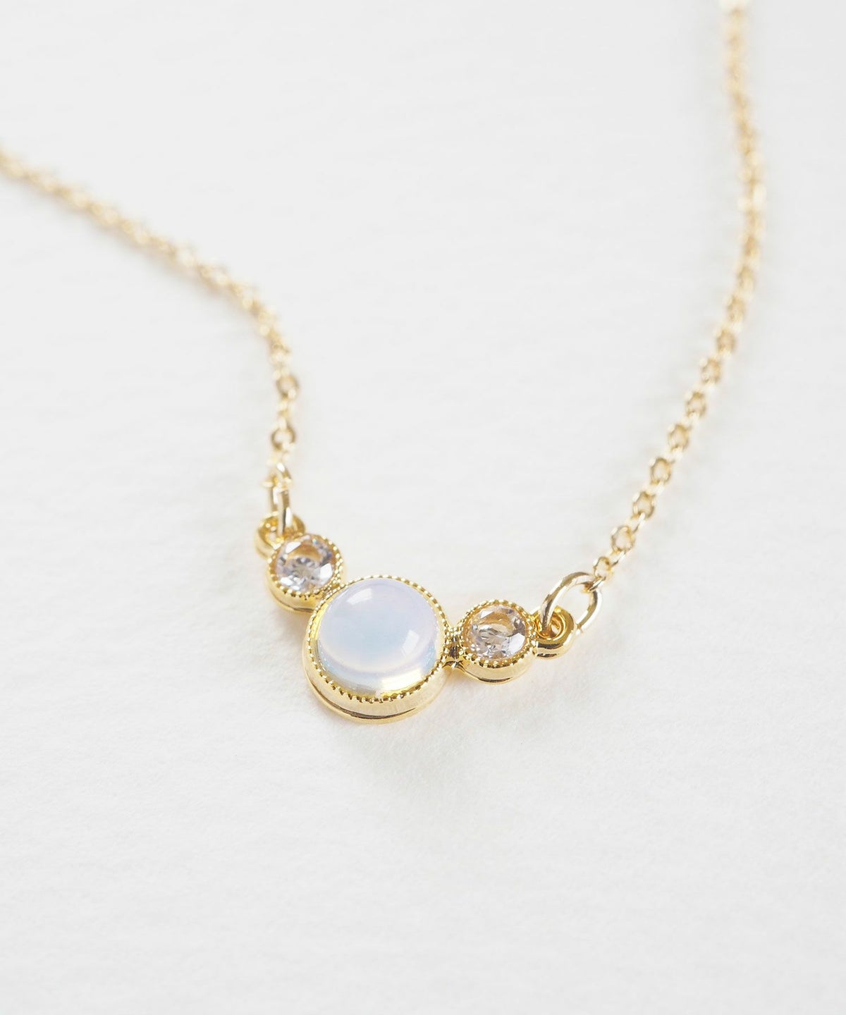 ナチュラルストーンとクリスタルのプチペンダント【MUK Dreamy stone】