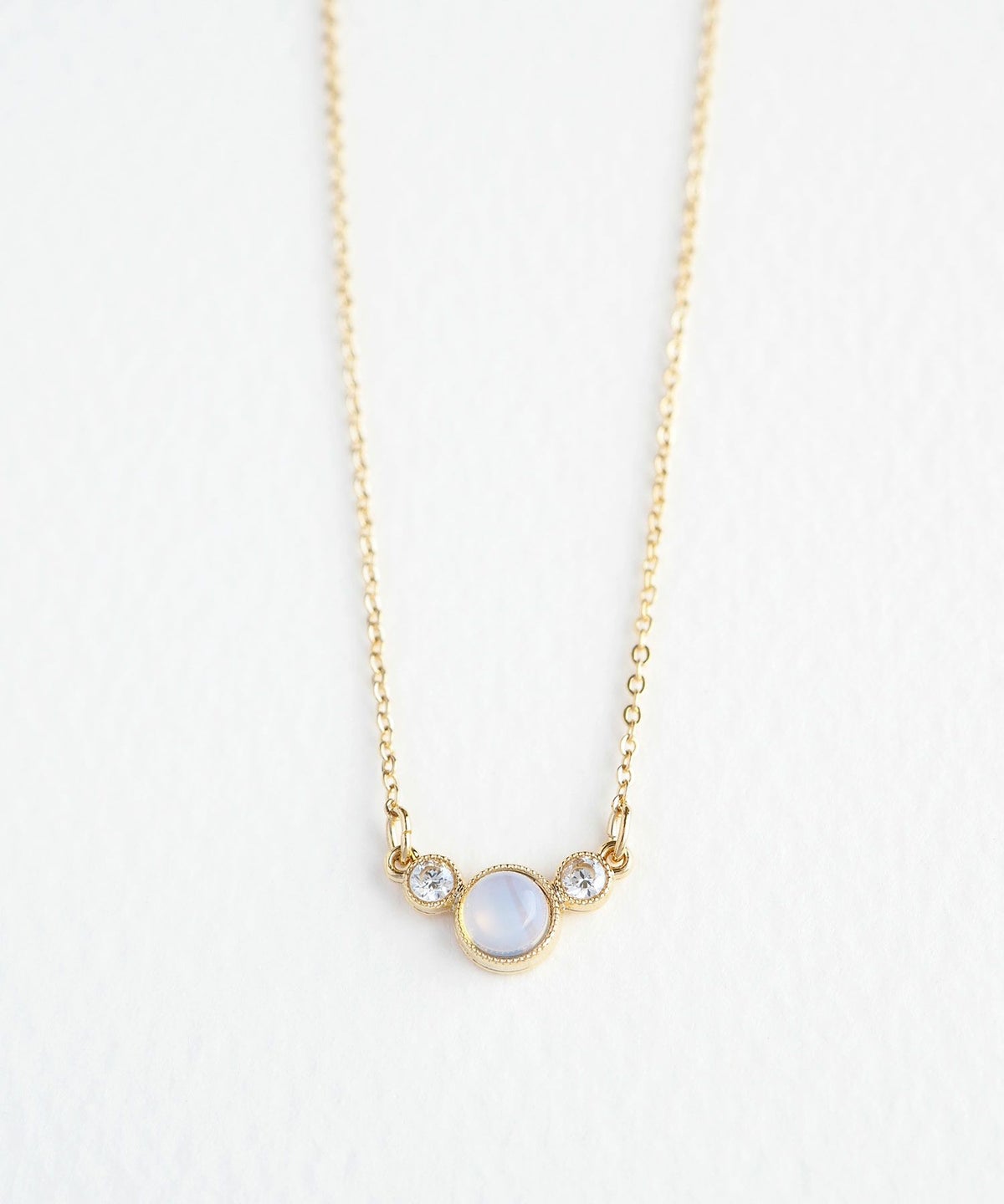 ナチュラルストーンとクリスタルのプチペンダント【MUK Dreamy stone】