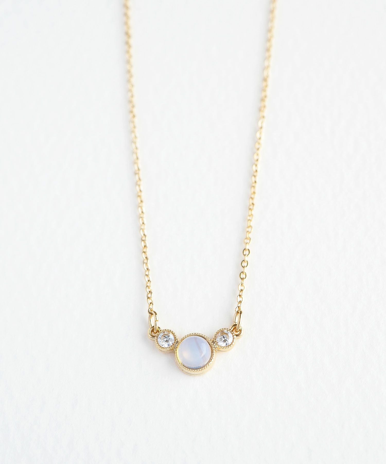 ナチュラルストーンとクリスタルのプチペンダント【MUK Dreamy stone】