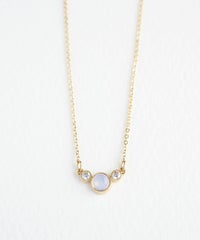 ナチュラルストーンとクリスタルのプチペンダント【MUK Dreamy stone】