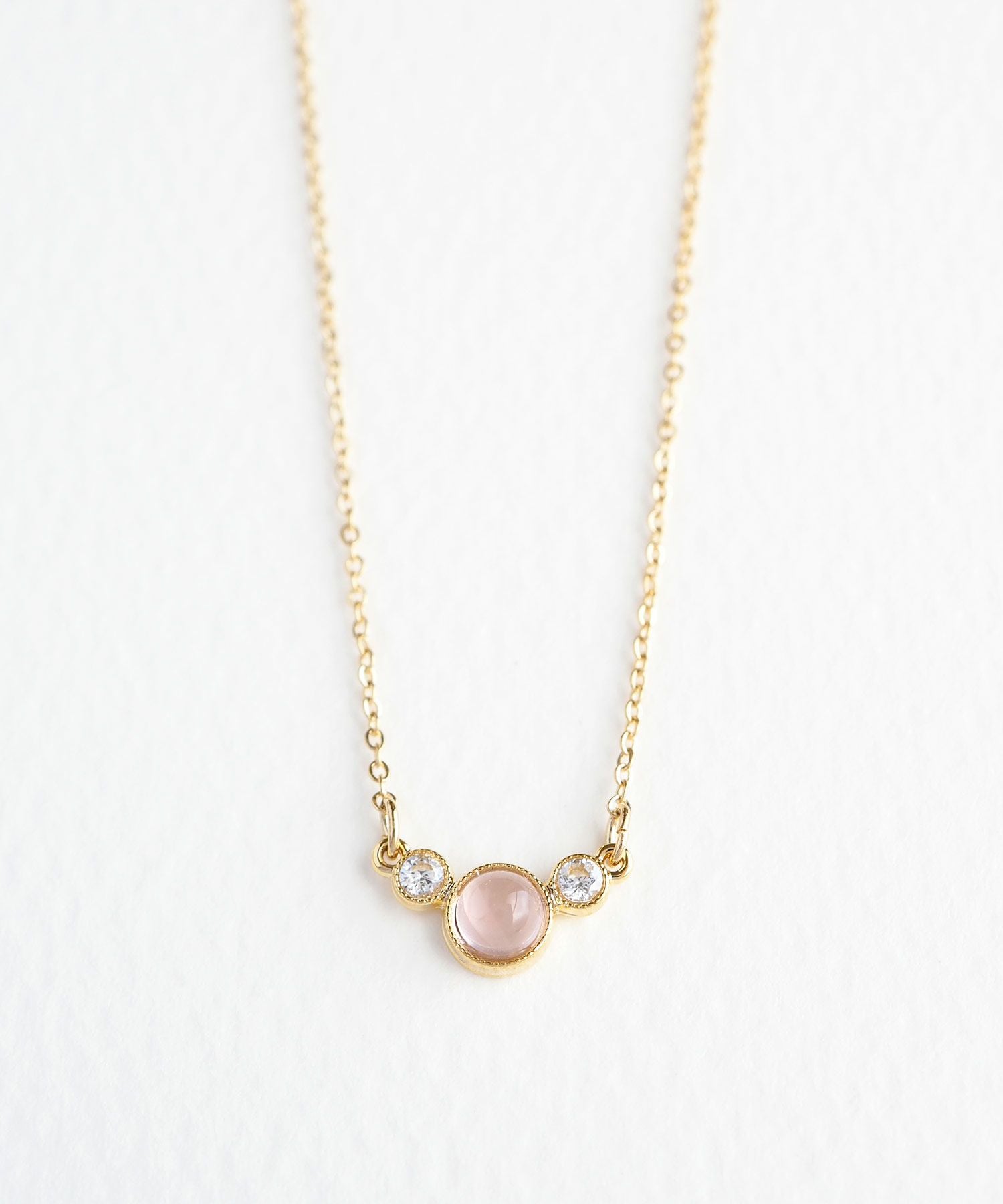 ナチュラルストーンとクリスタルのプチペンダント【MUK Dreamy stone】