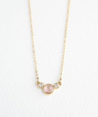 ナチュラルストーンとクリスタルのプチペンダント【MUK Dreamy stone】