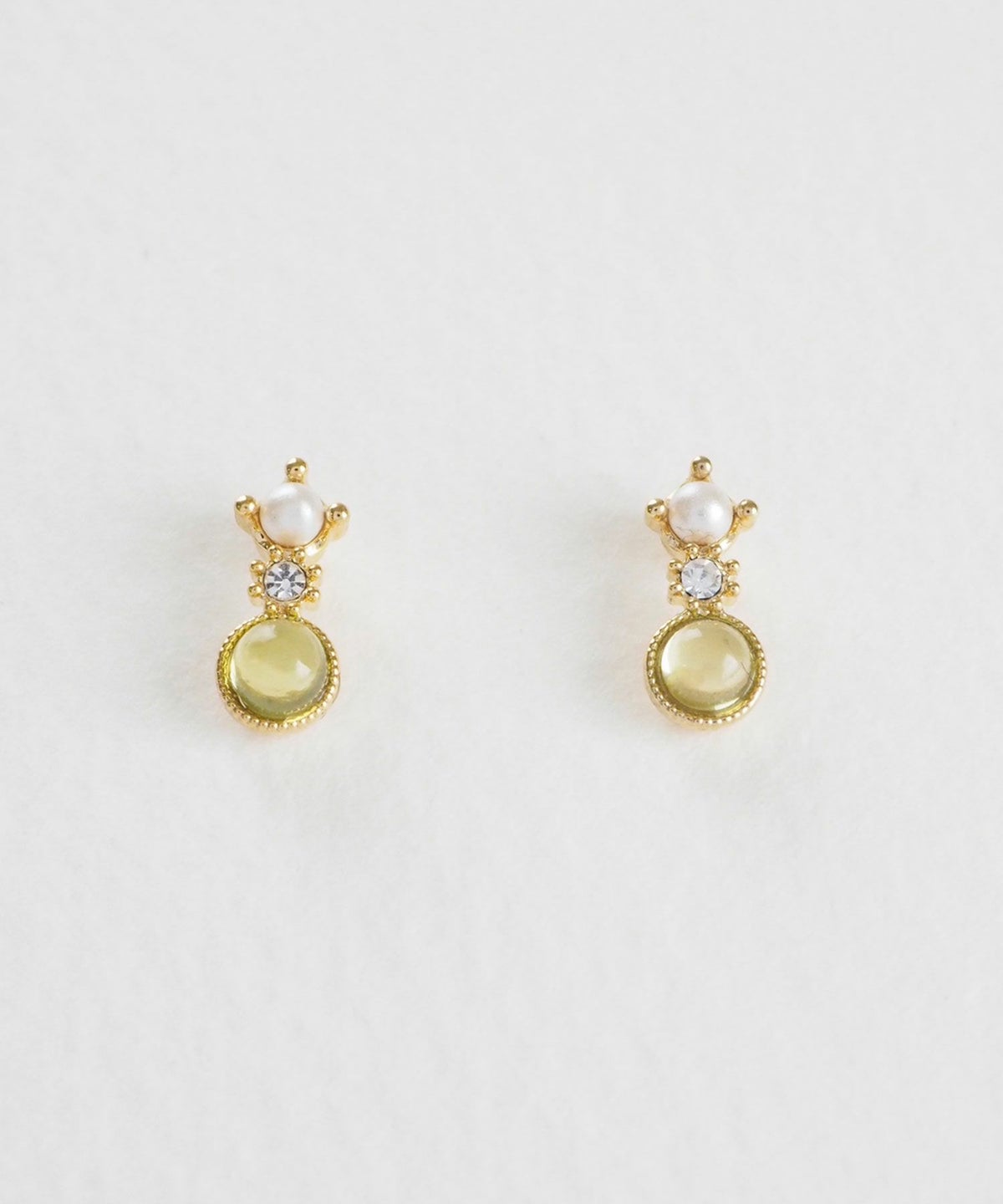 ナチュラルストーンクラシックチタンポストピアス【MUK Dreamy stone】