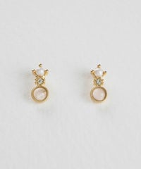 ナチュラルストーンクラシックチタンポストピアス【MUK Dreamy stone】