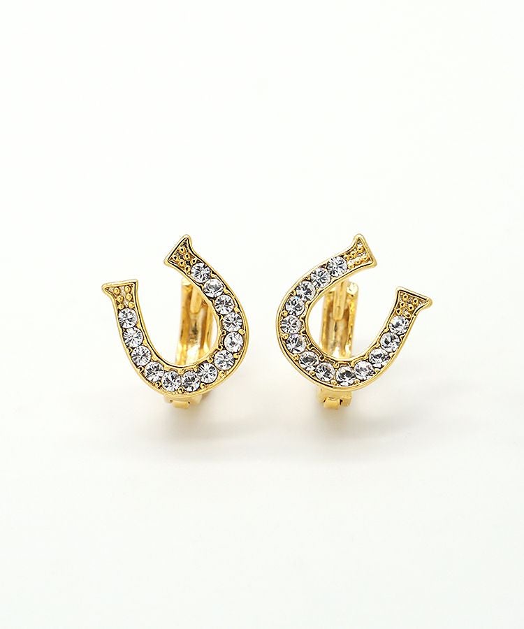 ホースシューモチーフワンタッチピアス