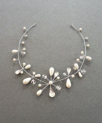 ビジューフラワーワイヤーヘッドドレス