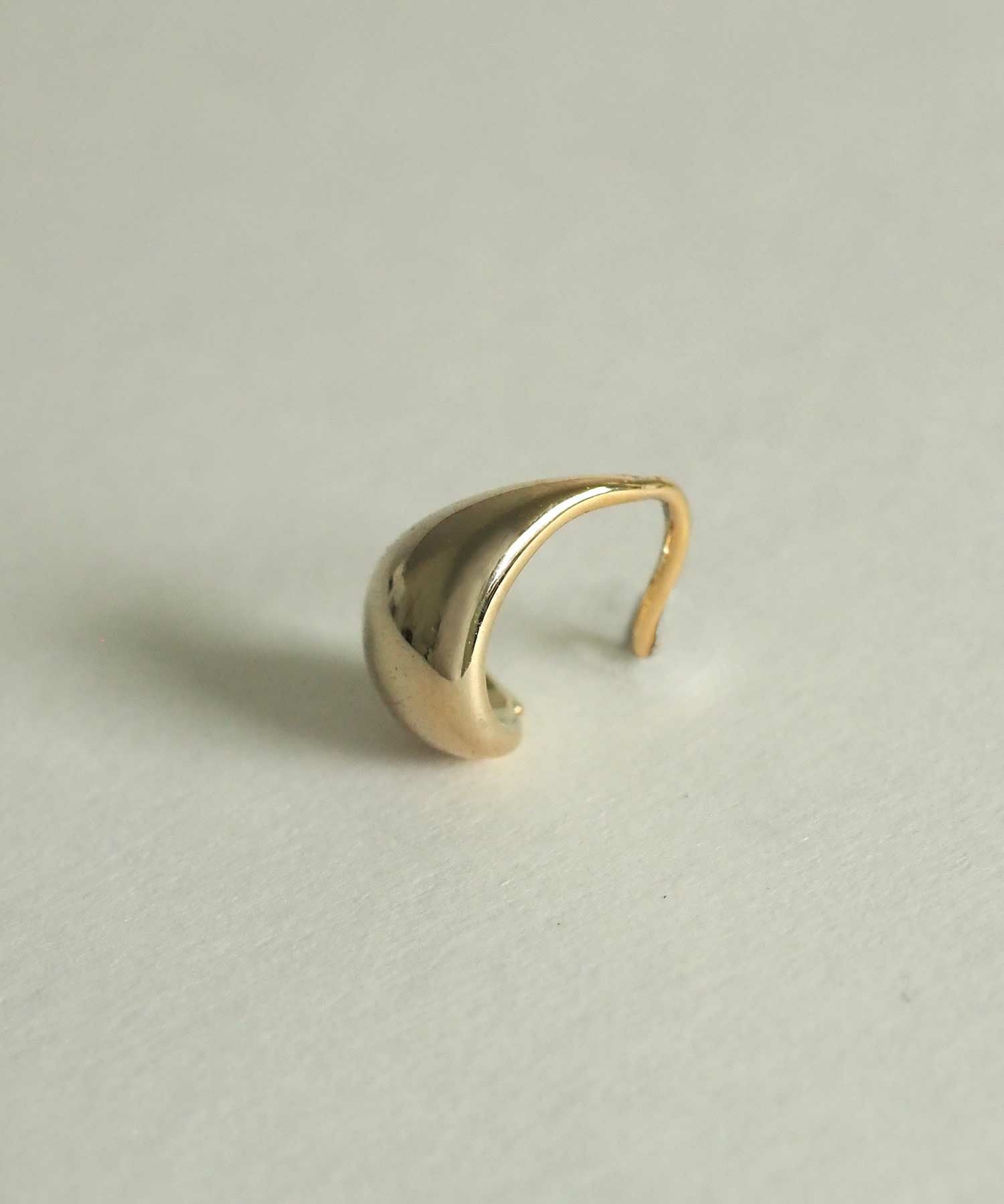 ぷっくりフープフックピアス