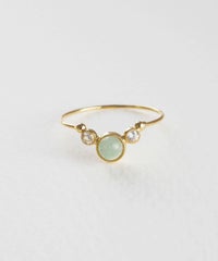 ナチュラルストーンとクリスタルのリング【MUK Dreamy stone】