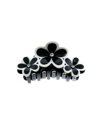 フラワーアクリルヘアクリップ
