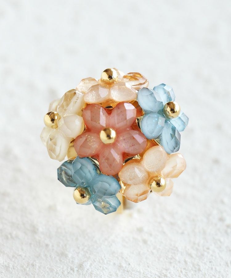 フラワーボールIMFスプリングイヤリング