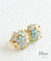 フラワーボールIMFスプリングイヤリング