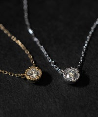 SV925]ミルグレインラボダイヤモンドペンダント【LAB DIAMOND 