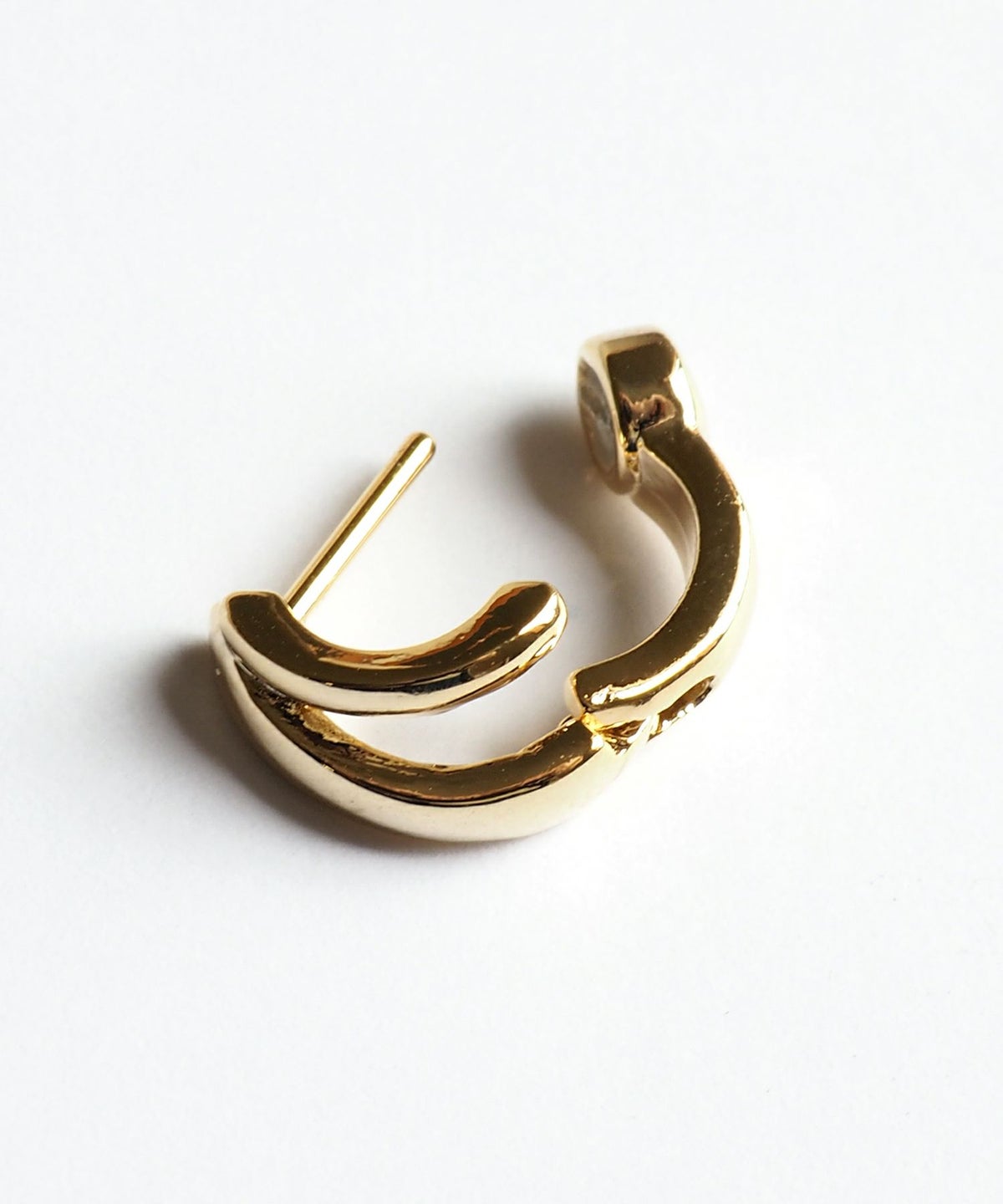 ダブルフープスムースピアス