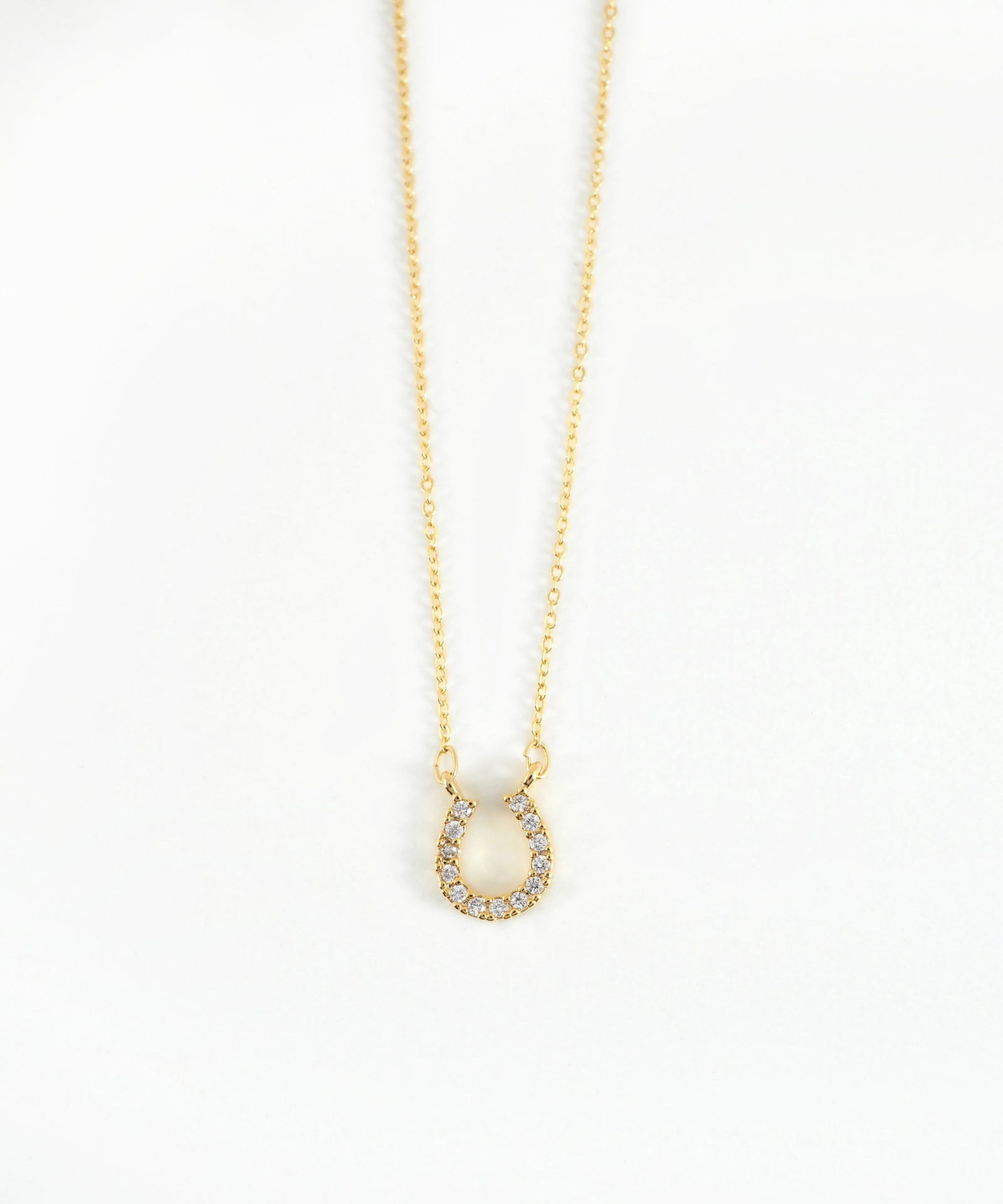 グリームホースシューキュービックジルコニアプチペンダント【MUK】