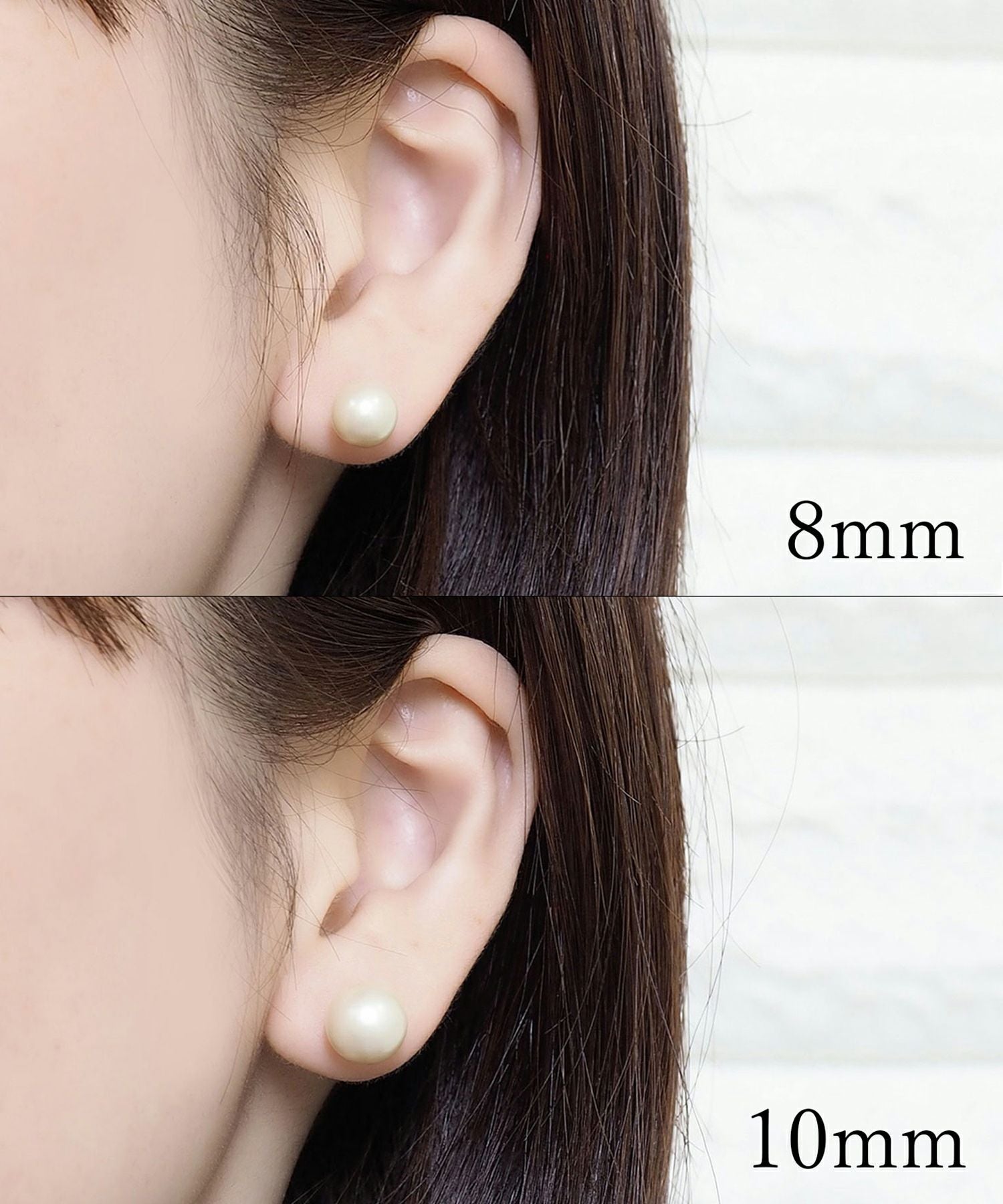 シンプルパールセラミックポストピアス