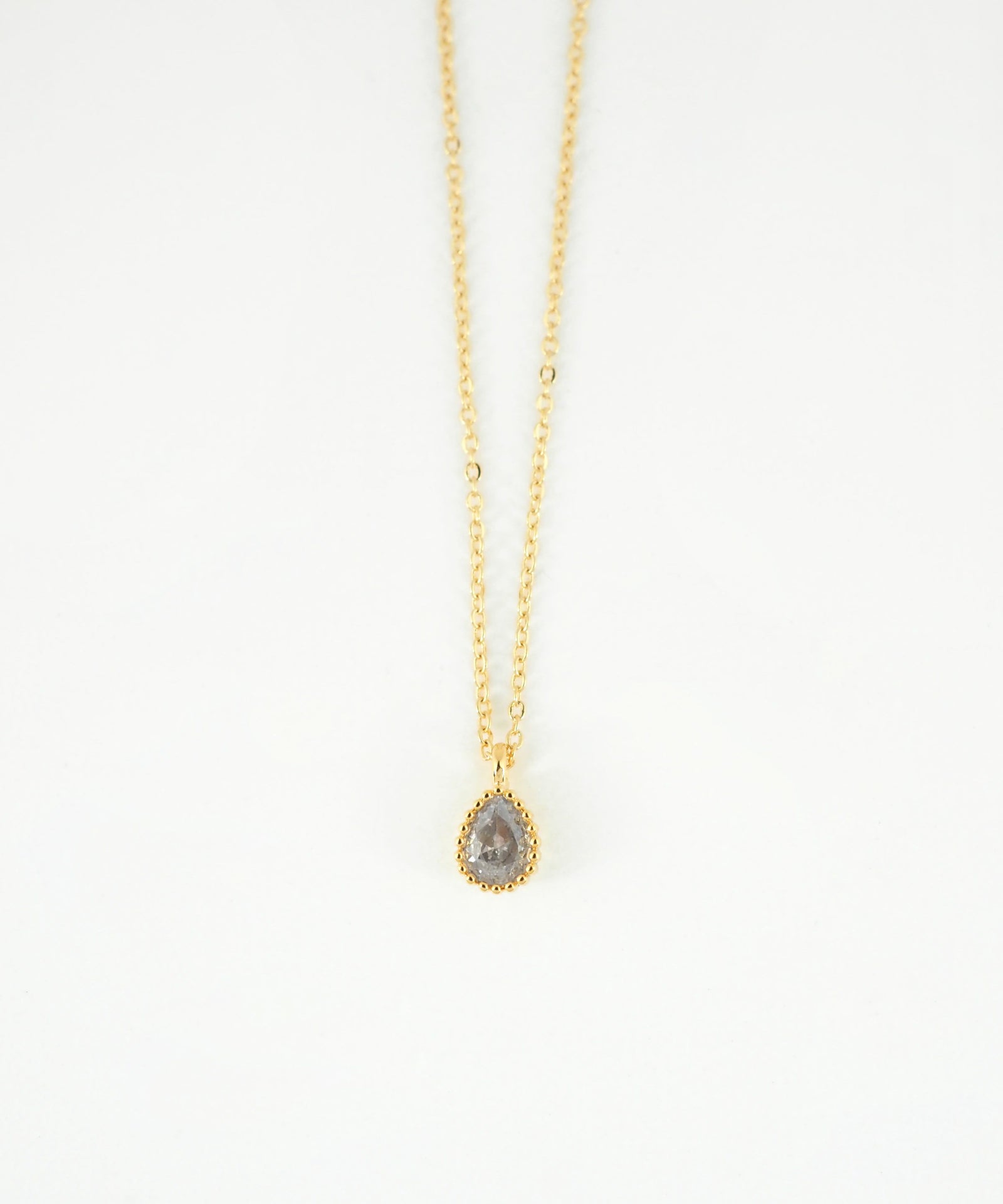 ドロップキュービックジルコニアプチペンダント【MUK】