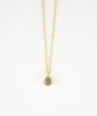 ドロップキュービックジルコニアプチペンダント【MUK】