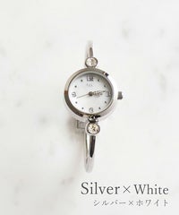 【金属アレルギー対応】 ブレスレットウォッチ ビジュー