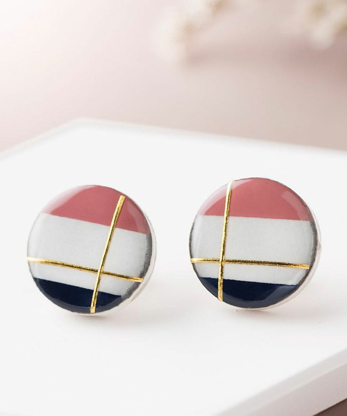 美濃焼フレンチクラシカルイヤリング【MIKELO】