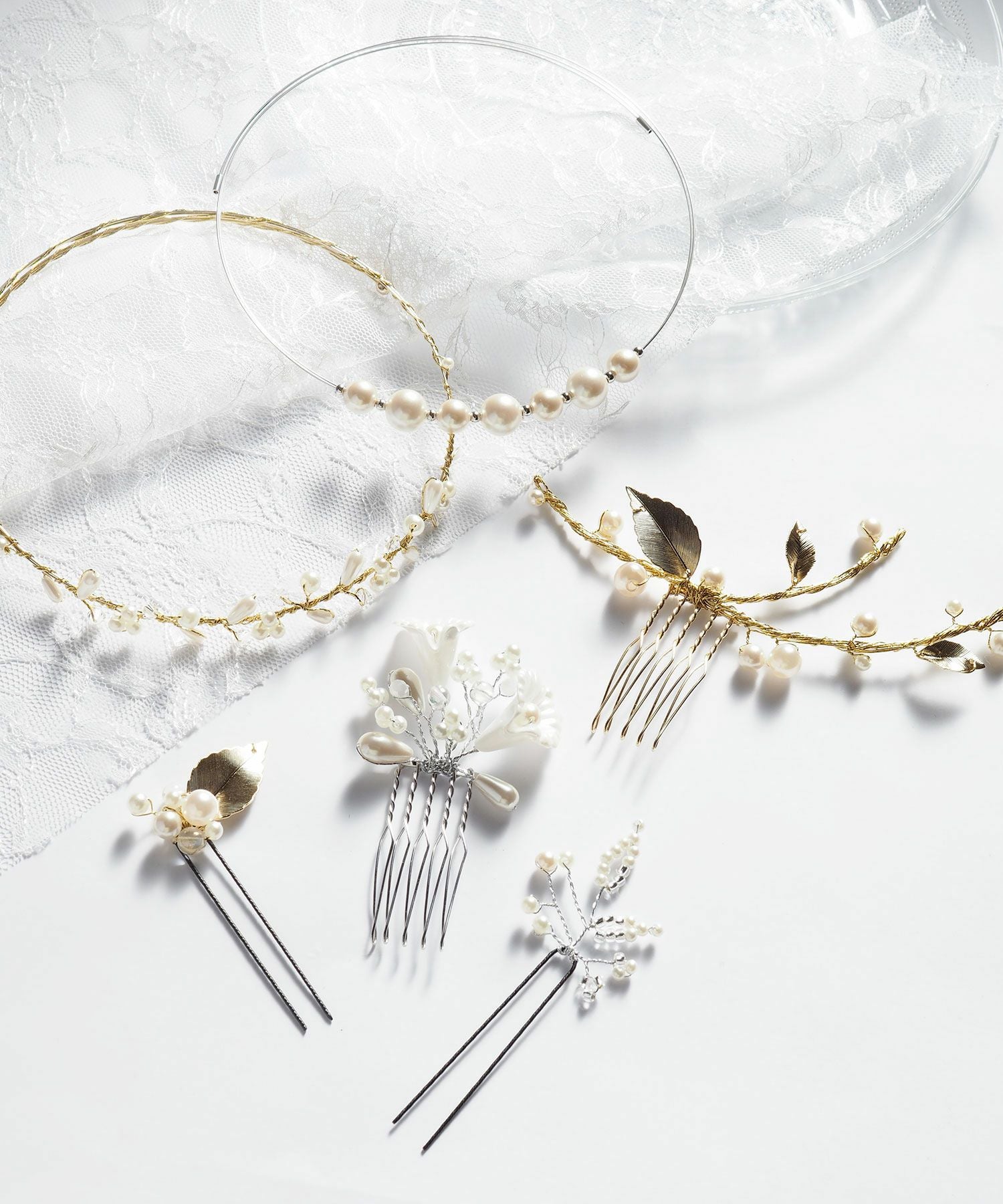 パール＆ビーズUピン