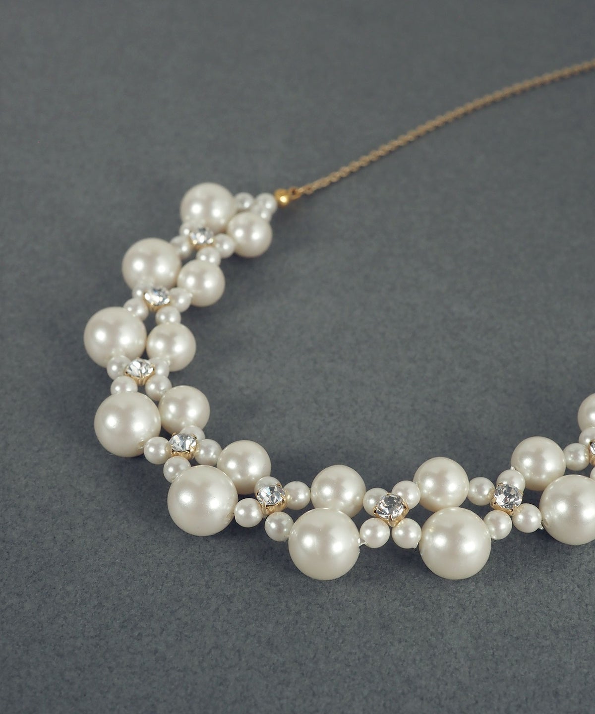 スピンパールチェーンネックレス【MUK voyalibre】