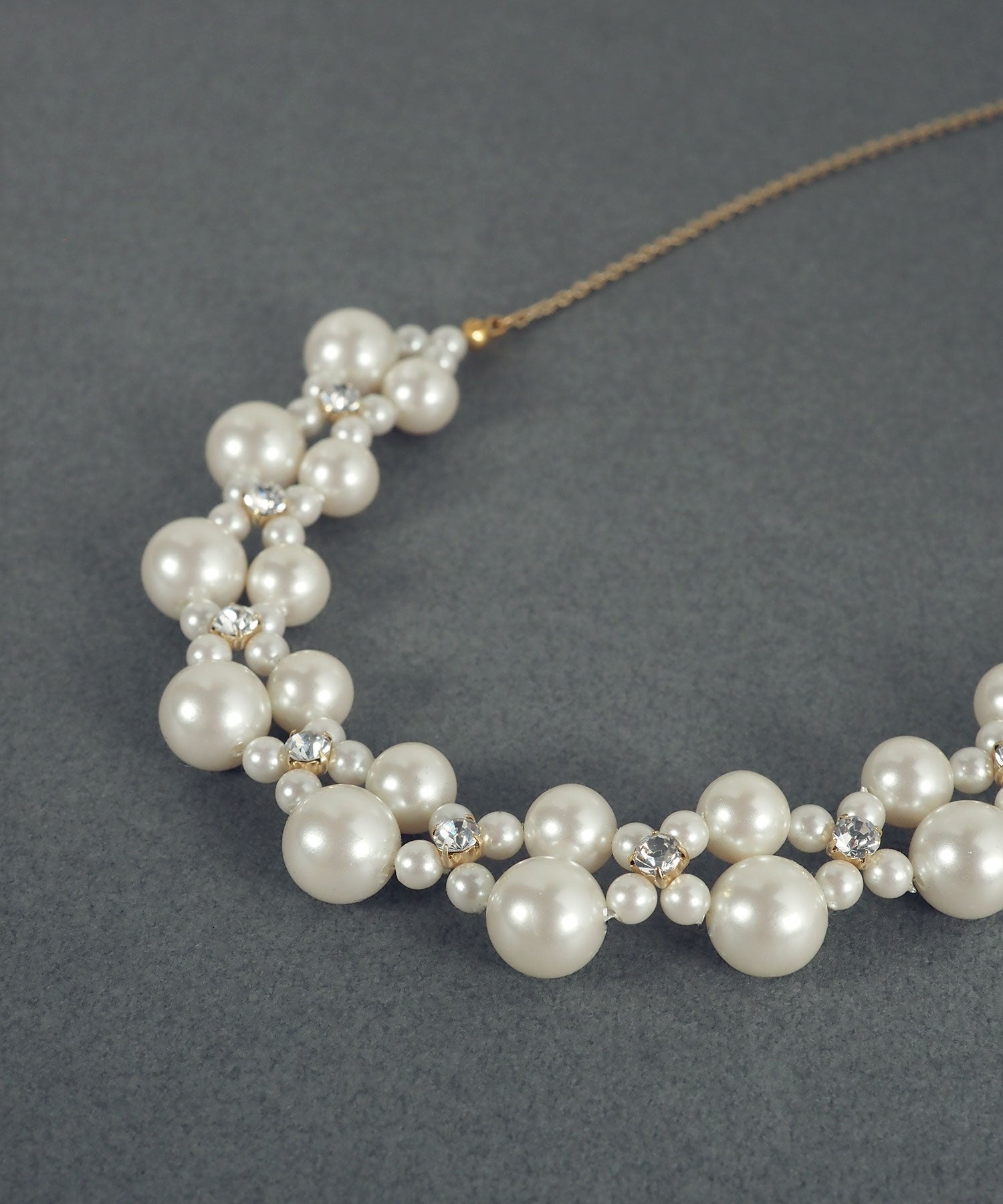 スピンパールチェーンネックレス【MUK voyalibre】