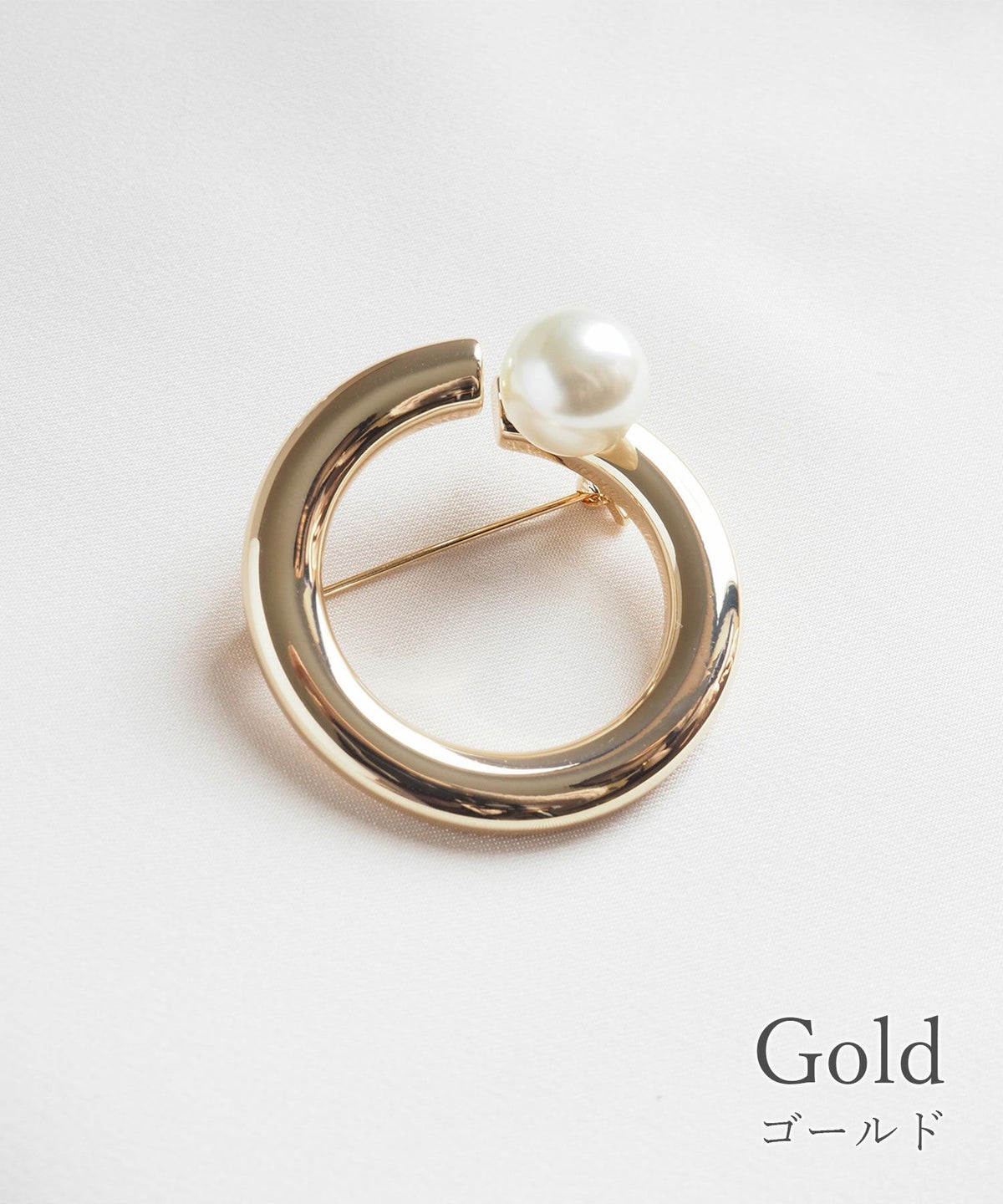 ラントルトパールドットブローチ