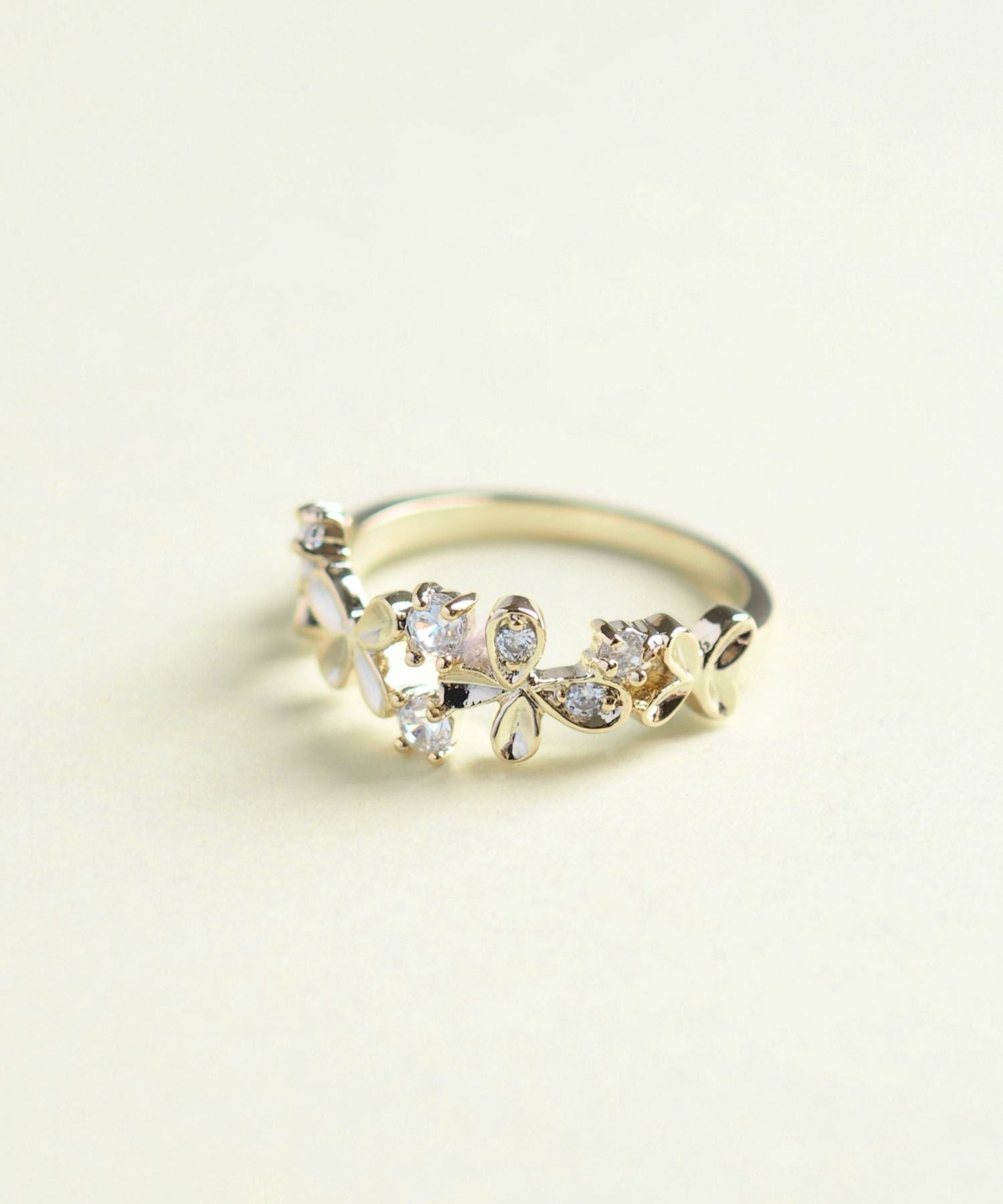 【web限定】バタフライアラウンドピンキーリング【MUK shady sophy】