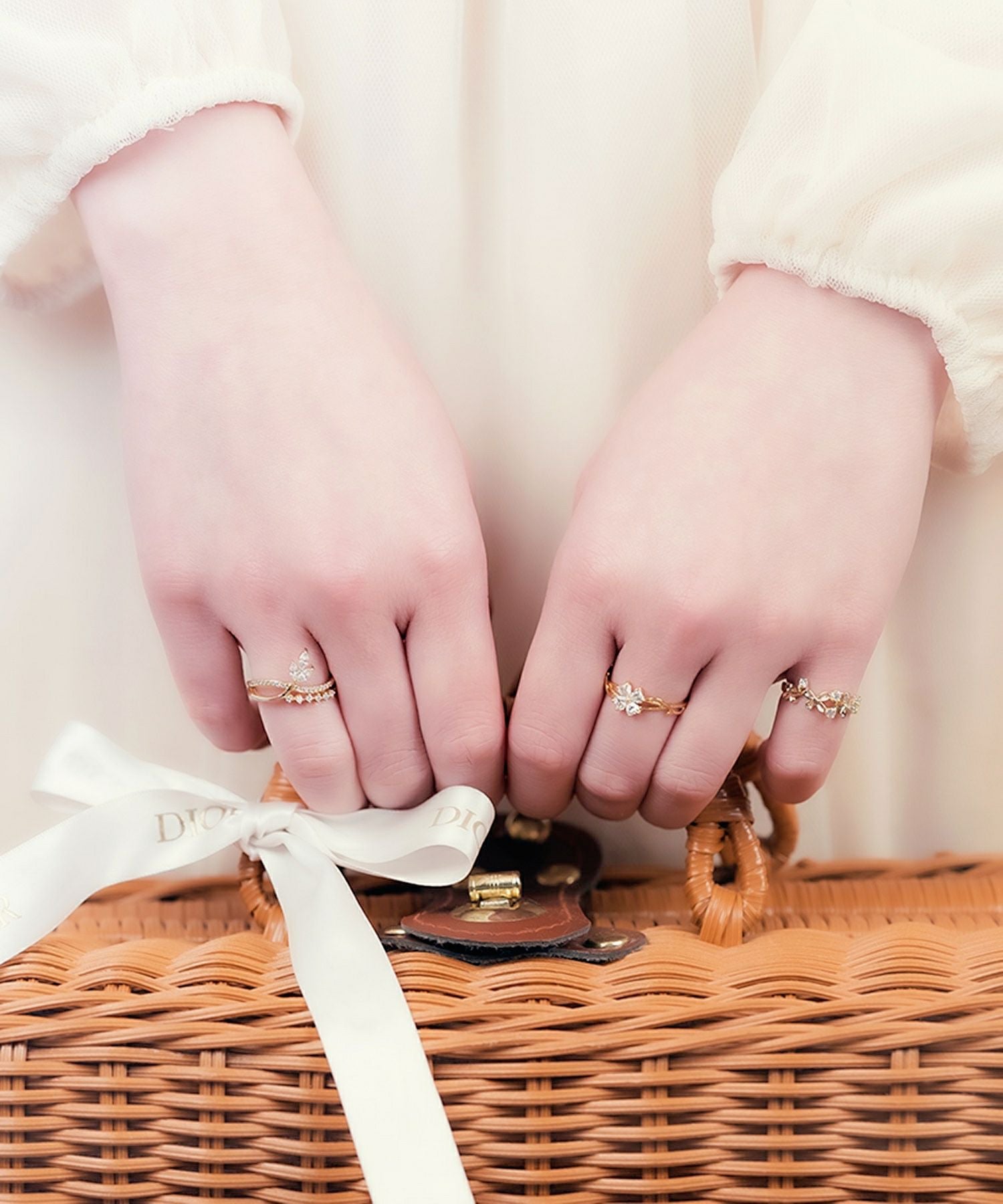 【web限定】バタフライアラウンドピンキーリング【MUK shady sophy】