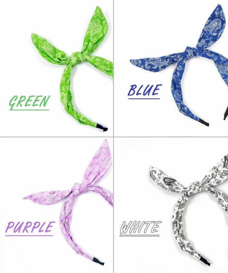 ペイズリーリボンカチューシャ