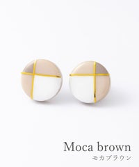 【MUK別注】美濃焼クラシックラインイヤリング【MIKELO】