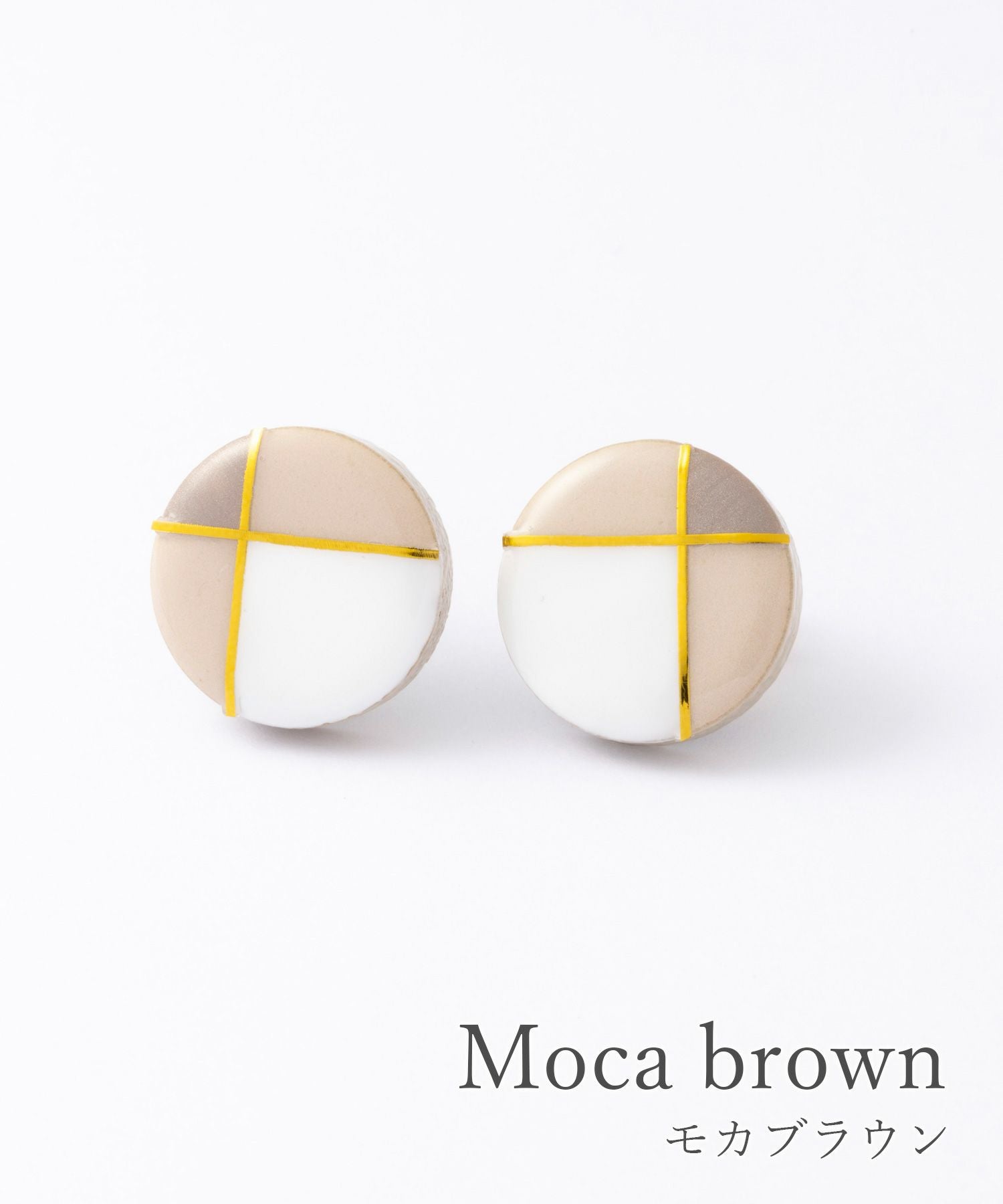 【MUK別注】美濃焼クラシックラインピアス【MIKELO】