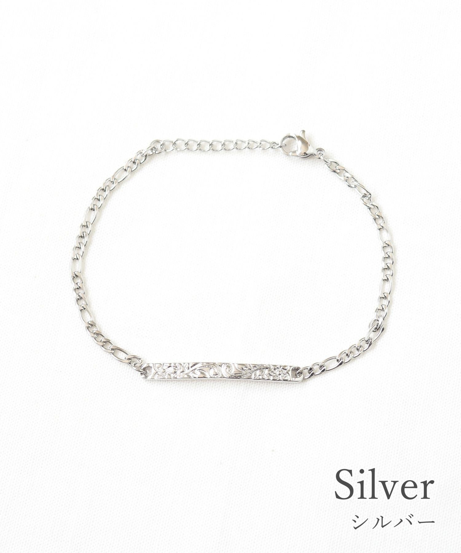 Plumeria&Scroll&Maile Bracelet【Lino*Makana】 | 【公式】MUK ONLINE