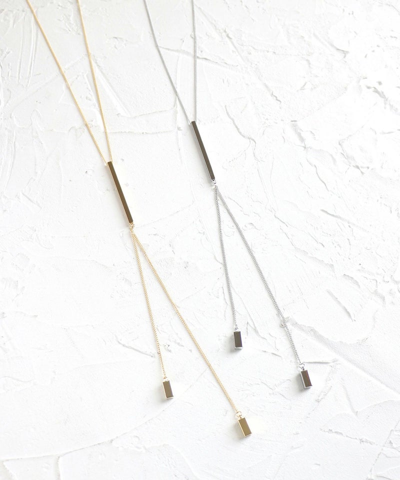 スクエアY字ネックレス