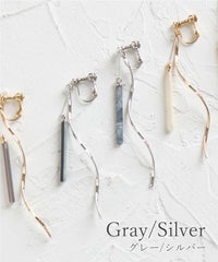 マーブルバースウィングIMFスプリングイヤリング