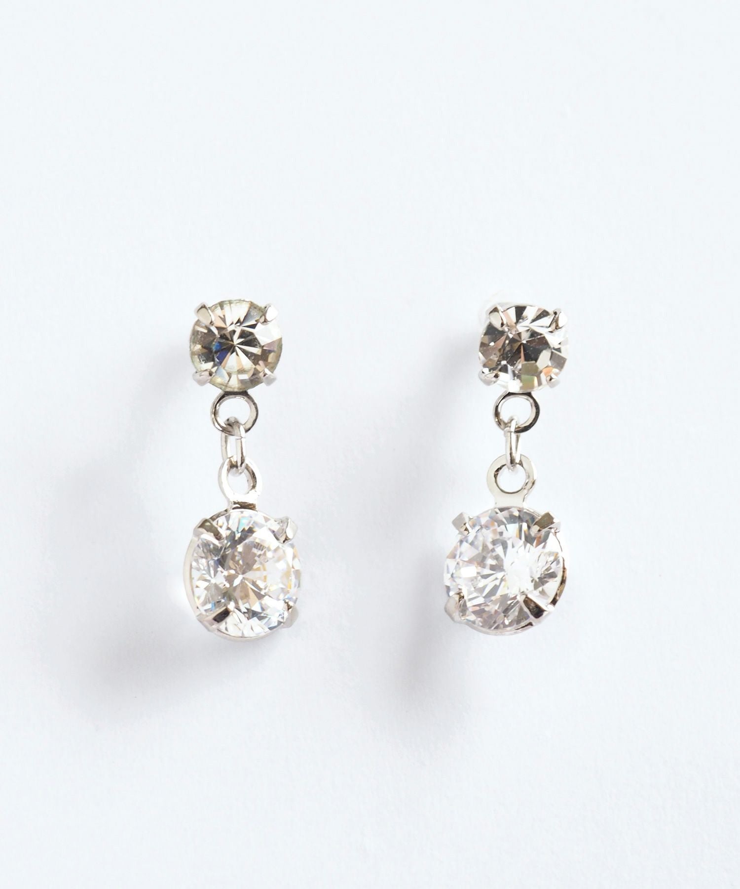 ダブルストーンセラミックポストピアス