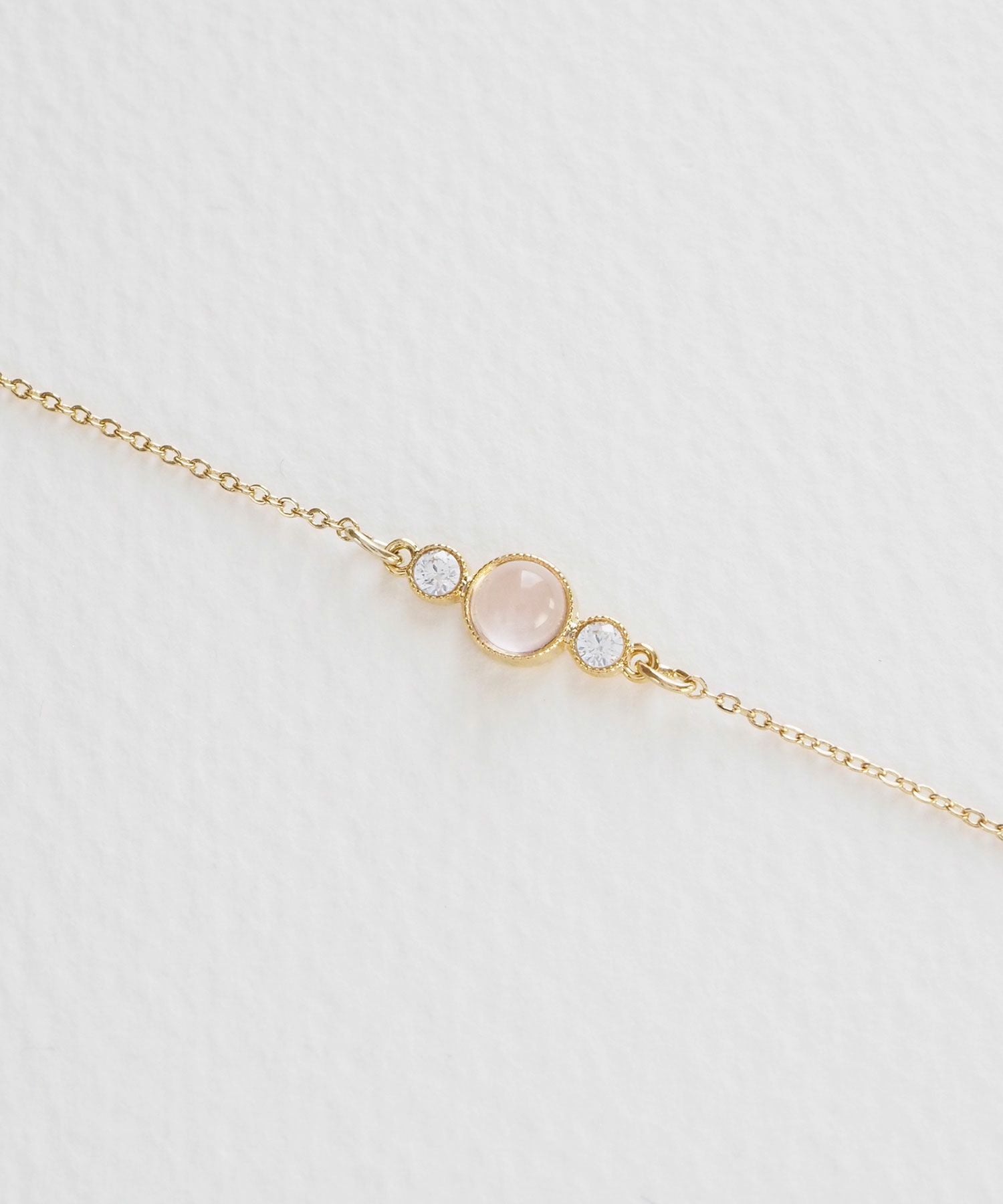 ナチュラルストーンとクリスタルのブレスレット【MUK Dreamy stone】