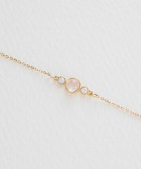 ナチュラルストーンとクリスタルのブレスレット【MUK Dreamy stone】