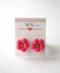 ちりめん細工ピアス