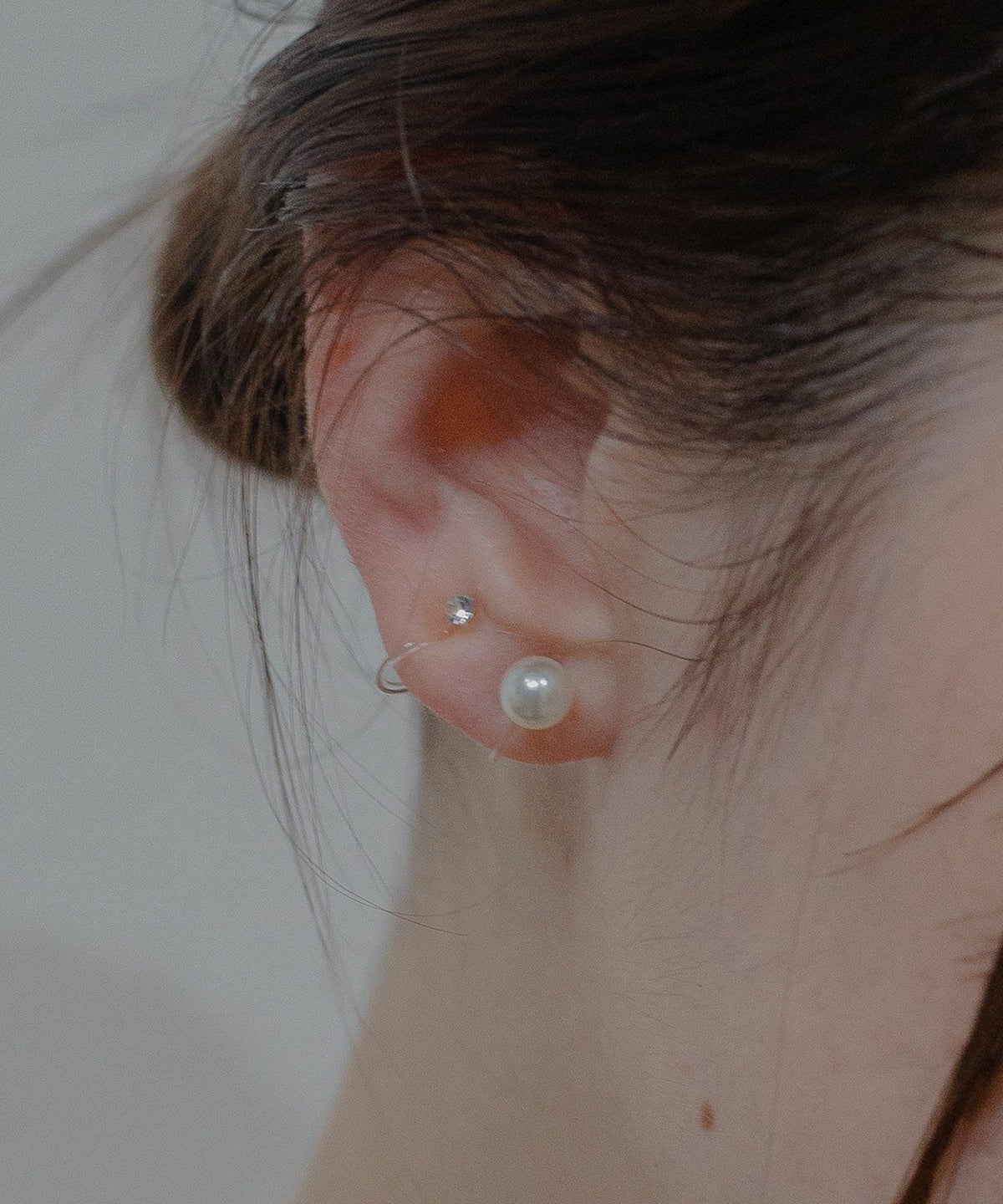 パールセット抗菌樹脂ノンホールイヤリング