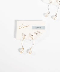 スイングパールセット抗菌樹脂ノンホールイヤリング