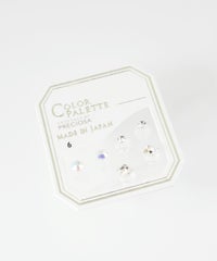 3mmスクエア樹脂セットピアス