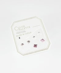 3mmスクエア樹脂セットピアス