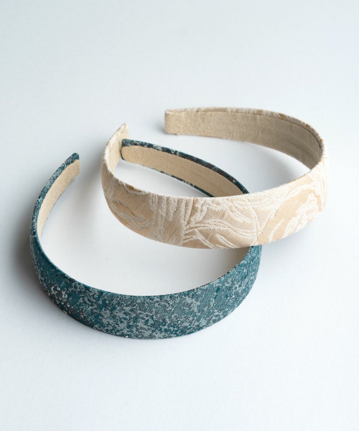 ジャガードファブリックワイドカチューシャ