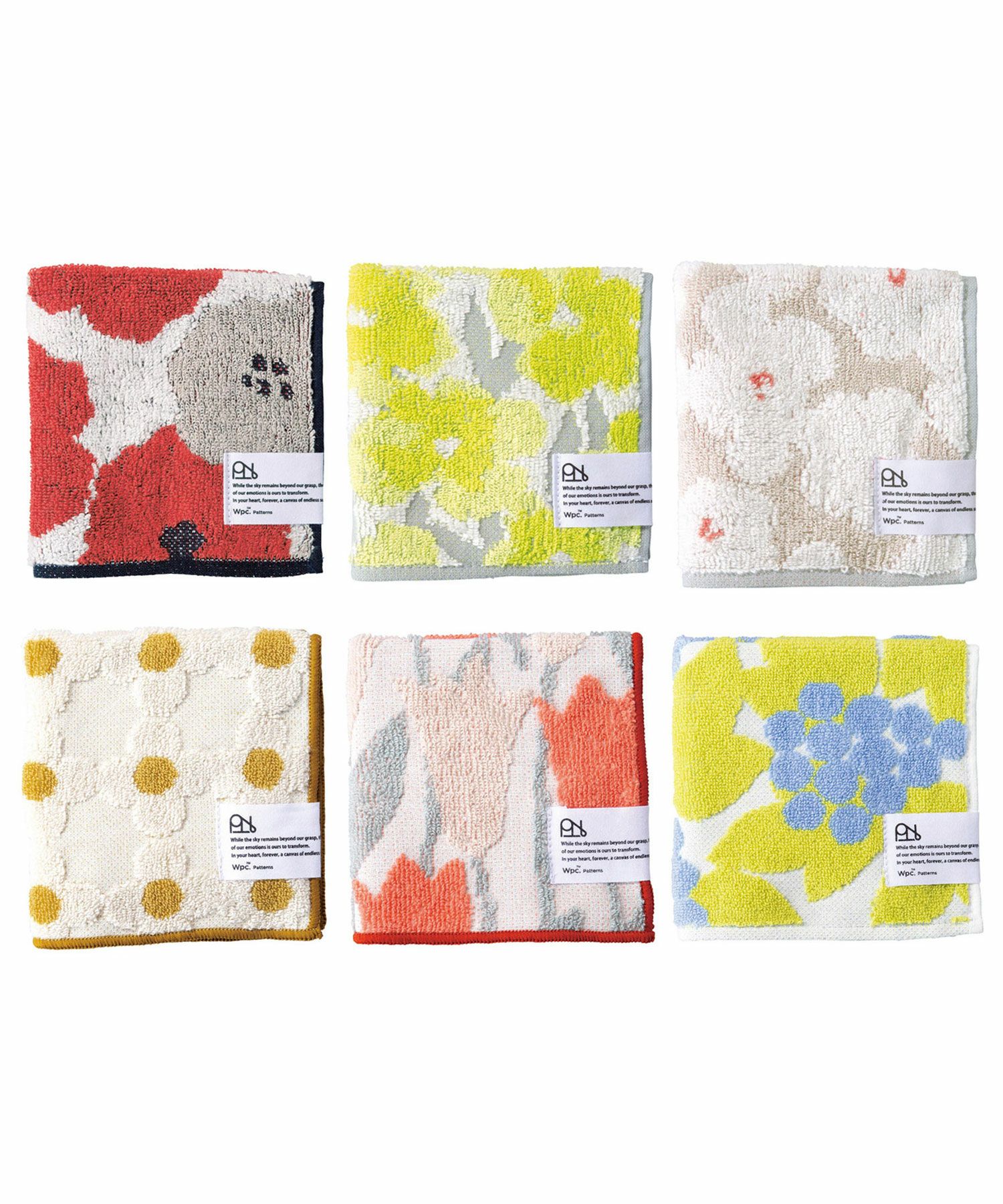 フラワーパターンスタンダードハンカチ